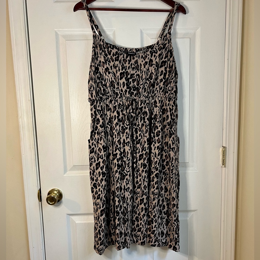 Torrid Leopard Print Midi Dress